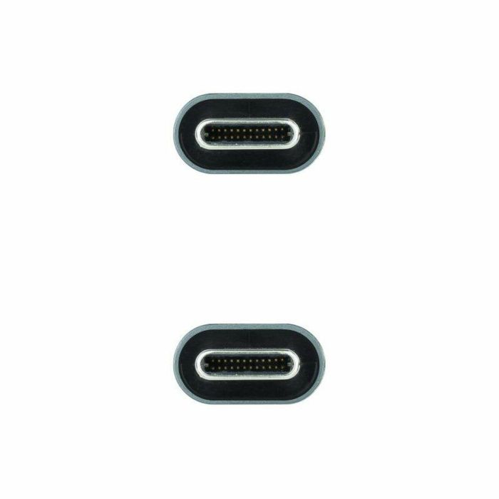 Cable USB-C NANOCABLE 10.01.4301 Negro 1 m (1 unidad) 1