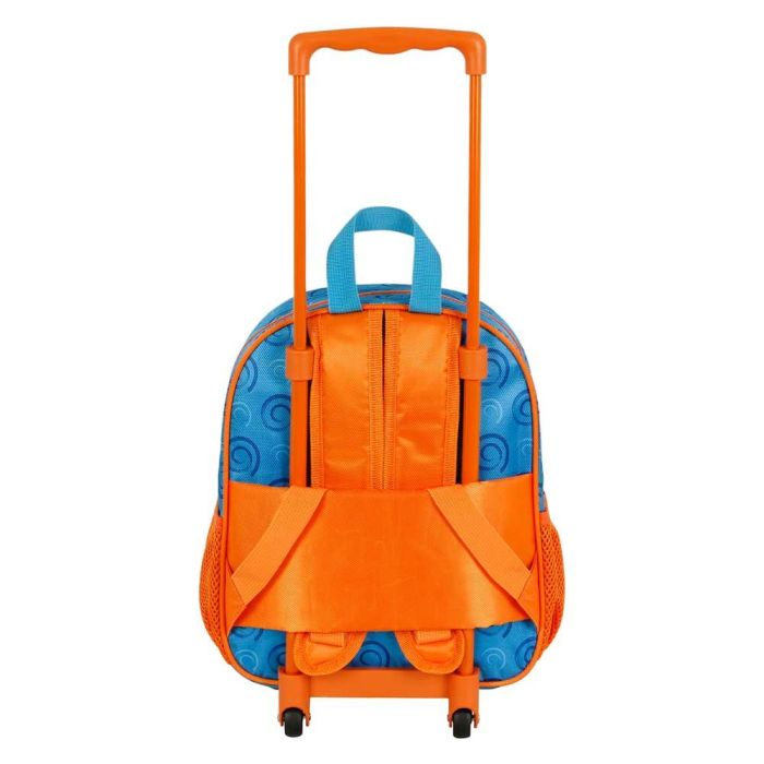 Naruto Mochila 3D con Ruedas Pequeña Happy Azul Infantil 2