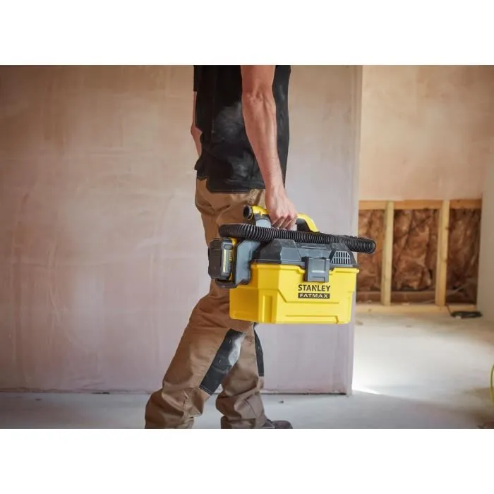 Stanley Fatmax Aspirador de Agua y Polvo SFMCV002B-XJ Litio 18V Sin Batería 5