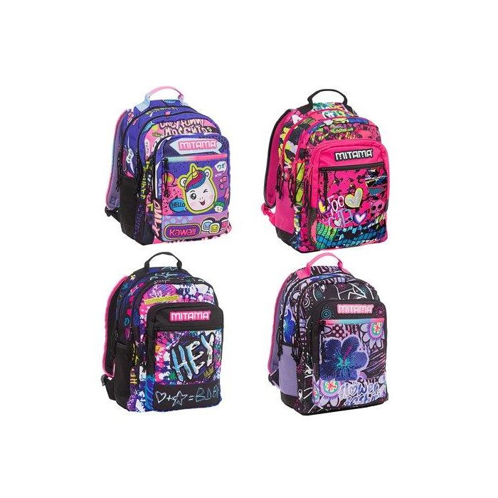 Mochila Mitama New Plus Girl 3 Compart. 30 Lt Surtido