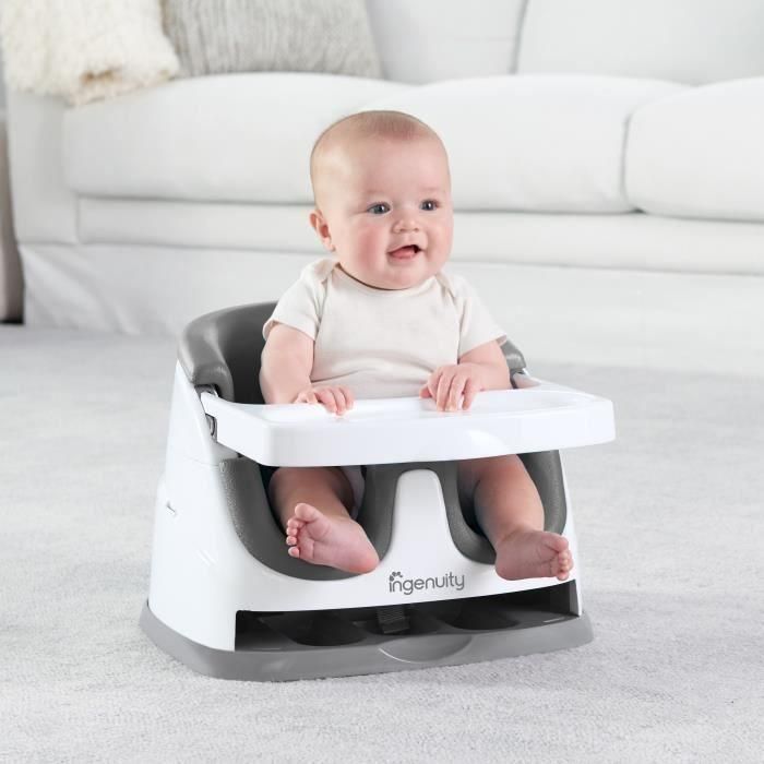 Ingenuity Asiento de comida 2 en 1 Baby Base – Slate, soporte para bebé sentado 1