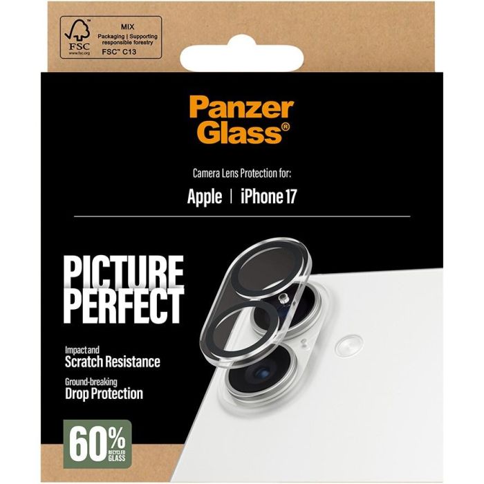 PanzerGlass Protector de Lente PicturePerfect para iPhone 17 - Vidrio Templado Resistente a Rayones y Golpes 2
