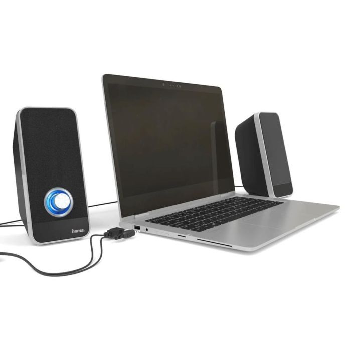 Hama Altavoces PC Sonic LS206 Negro, 2.0 Estéreo, Conexión USB 3.0 y 3.5 mm, Frecuencia 50-20000 Hz, Para Ordenador y Notebook 2 Hama Altavoces PC Sonic LS206 Negro, 2.0 Estéreo, Conexión USB 3.0 y 3.5 mm, Frecuencia 50-20000 Hz, Para Ordenador y Notebook 2