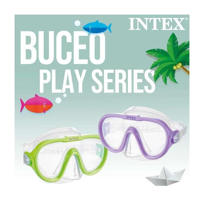 Intex Gafa Buceo Sea Scan Swin Policarbonato +8 Años Modelos Surtidos 10