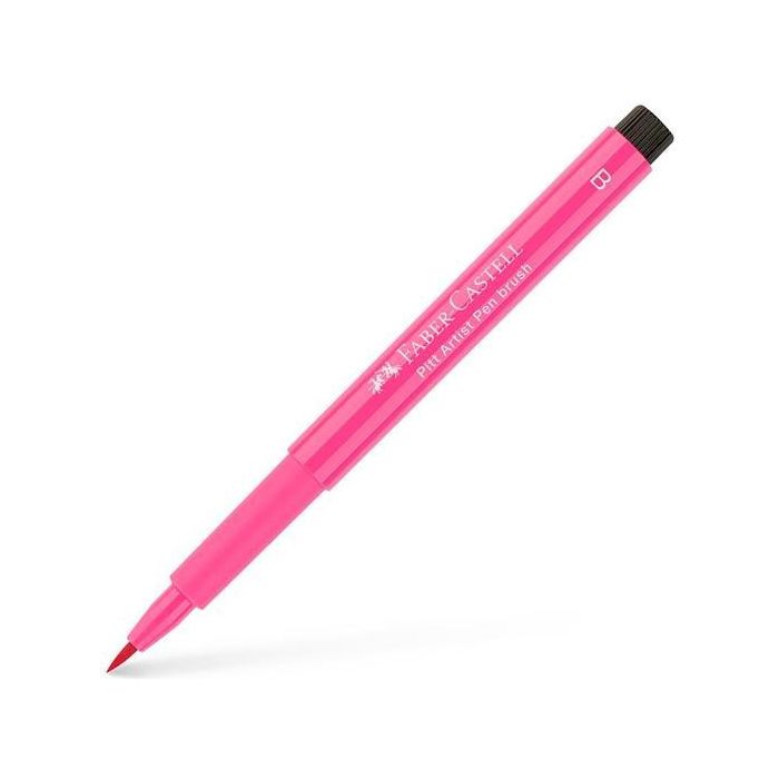 Faber Castell Rotulador Pitt Artist Pen Brush, Punta Pincel Flexible, Tinta Pigmentada, Rosa Granza 129, Permanente, 10 Unidades (10 Unidades)