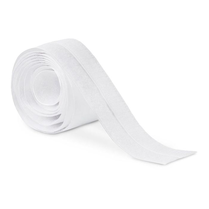 Inofix Rollo adhesivo de cierre de gancho y bucle 20mm x 1,5m Blanco 2144-2 Inofix Rollo adhesivo de cierre de gancho y bucle 20mm x 1,5m Blanco 2144-2