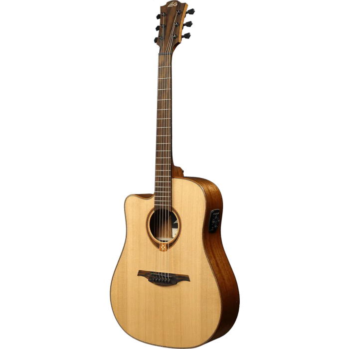 LAG Tramontane 118 Guitarra Acústica Electroacústica Dreadnought Cutaway A/E Natural (Zurdos) 2