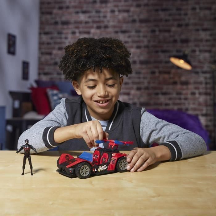 Hasbro G0736 Marvel Spidey y Sus Amigos Venomversus Miles Morales Remix Blast Racer - Coche con Figura y Proyectiles 5