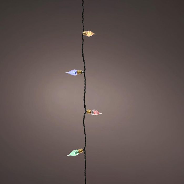 Lumineo Guirnalda led vintage multicolor con 8 funciones efecto centelleante para interior 120 luces 1119cm 493271 Lumineo Guirnalda led vintage multicolor con 8 funciones efecto centelleante para interior 120 luces 1119cm 493271