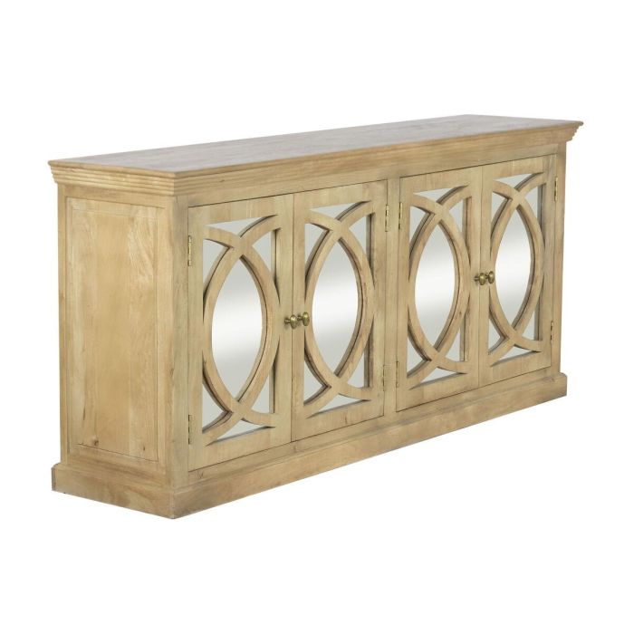 DKD Home Decor Mueble Buffet Item Home Toscana Madera Maciza Mango Natural 45 x 90 x 200 cm