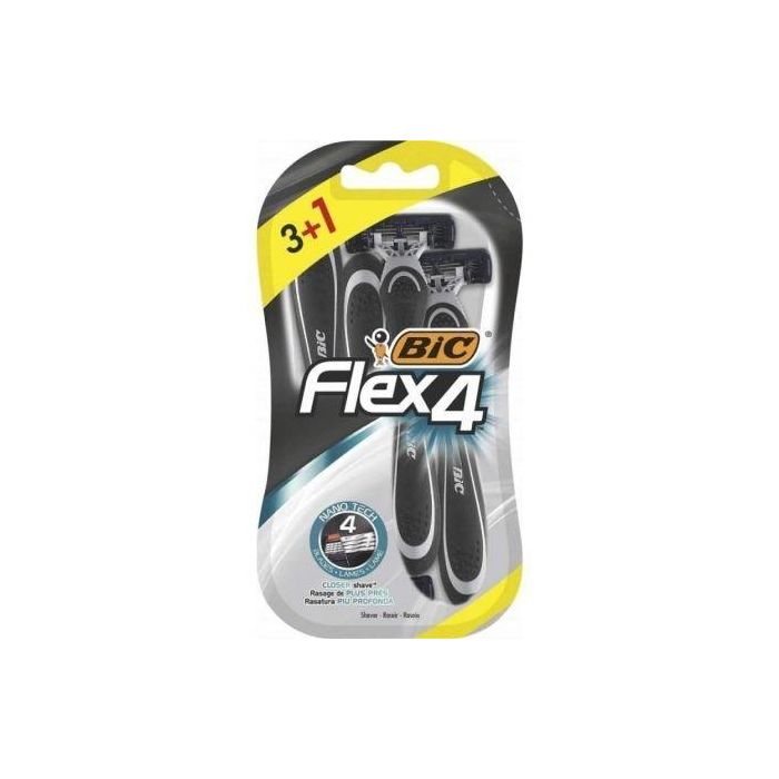 Bic 8880294 Cuchilla de Afeitar Flex 4 Hojas 4 uds