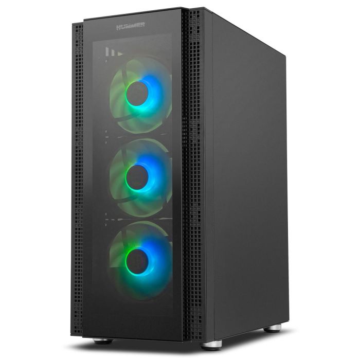 NOX Hummer Horus Midi Tower Negro con Cristal Templado y Ventiladores ARGB - Caja de PC Gaming 1