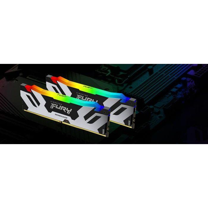 Kingston 32GB 8000MT/s DDR5 CL38 DIMM (Kit of 2) FURY Renegade RGB XMP 5 Kingston 32GB 8000MT/s DDR5 CL38 DIMM (Kit of 2) FURY Renegade RGB XMP 5