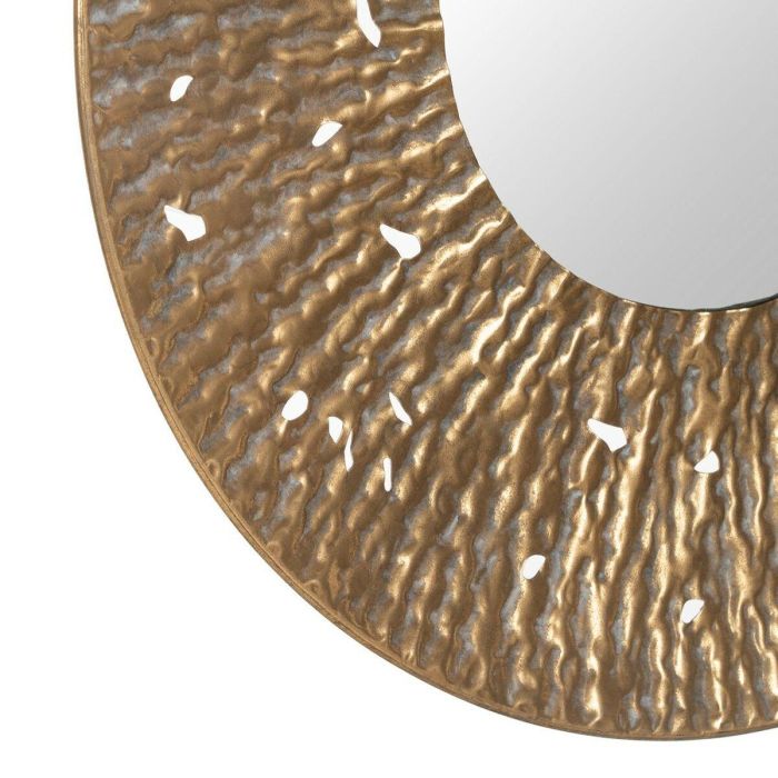 Espejo de pared Dorado Cristal Hierro 76,5 x 7 x 76,5 cm 3 Espejo de pared Dorado Cristal Hierro 76,5 x 7 x 76,5 cm 3