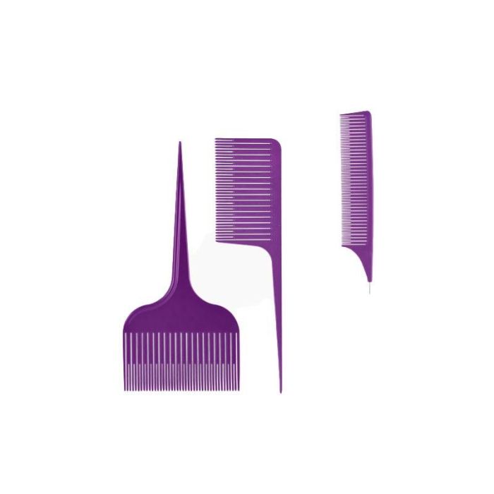 Kit Peines Lilas Especial Mechas 3 Unidades Bifull