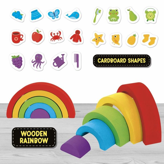 Lisciani Giochi LIS8008324105465 Arco iris de madera, juguete educativo que estimula visión y sensibilidad al color 3 Lisciani Giochi LIS8008324105465 Arco iris de madera, juguete educativo que estimula visión y sensibilidad al color 3