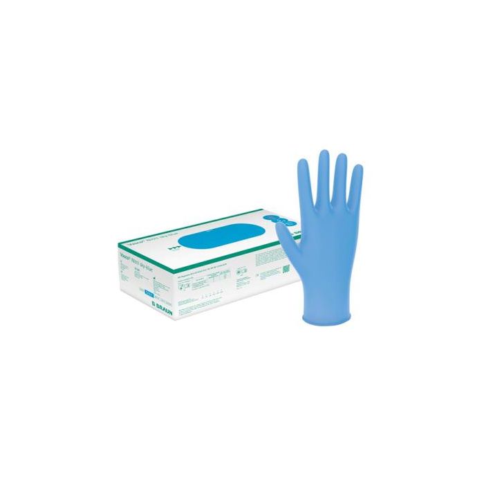 B. Braun Guantes Vasco Nitrilo Sky-Blue Sin Polvo XL 100 Unidades