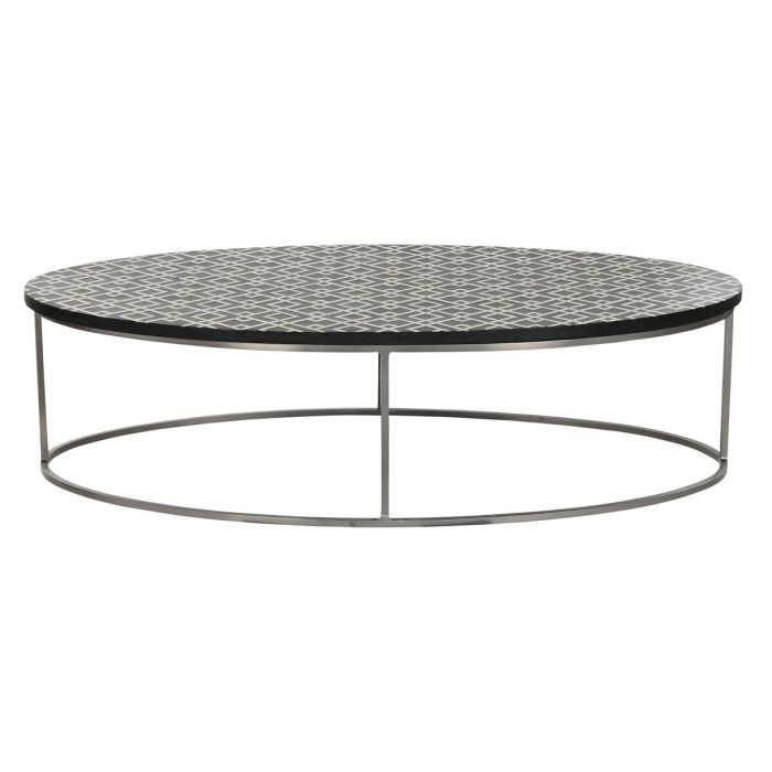 Mesa de Centro Home ESPRIT Negro Marfil 150 x 80 x 40 cm 1