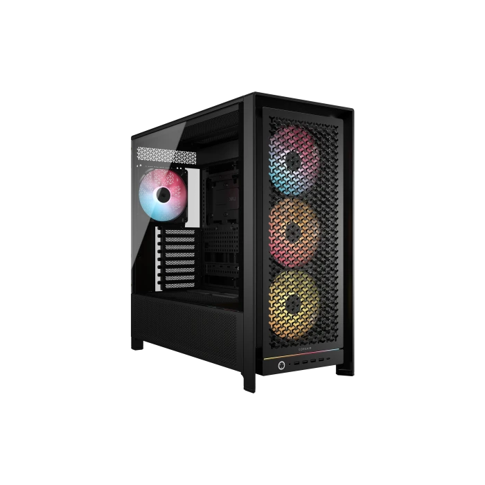 Corsair CC-9011309-WW - Caja PC Midi Tower 5000D RS ARGB Negro, compatible con placas base ATX, EATX, micro ATX, Mini-ITX