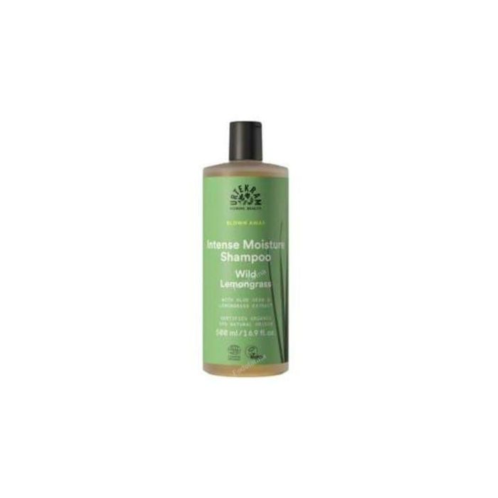 URTEKRAM Champú Cabello Seco Wild Lemongrass Eco Vegan 500ml - Con Citronela y Aloe Vera COSMOS ORGANIC