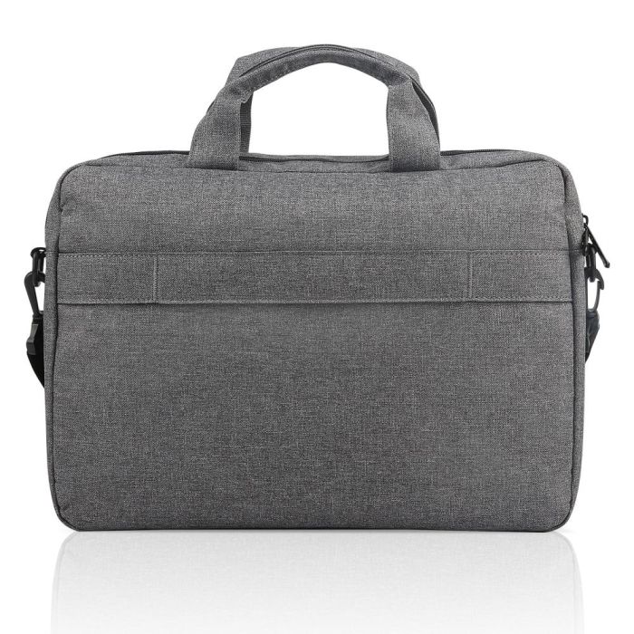 Lenovo T210 Funda Casual Toploader para Portátiles de hasta 15.6", Gris, Tejido Resistente al Agua y Correa para Equipaje 1
