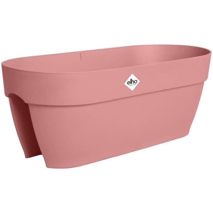 Maceta - ELHO - Vibia Campana Flower Bridge 60 - Rosa - L 26 x A 59 x A 22 cm - Balcón/Exterior - 100% reciclado