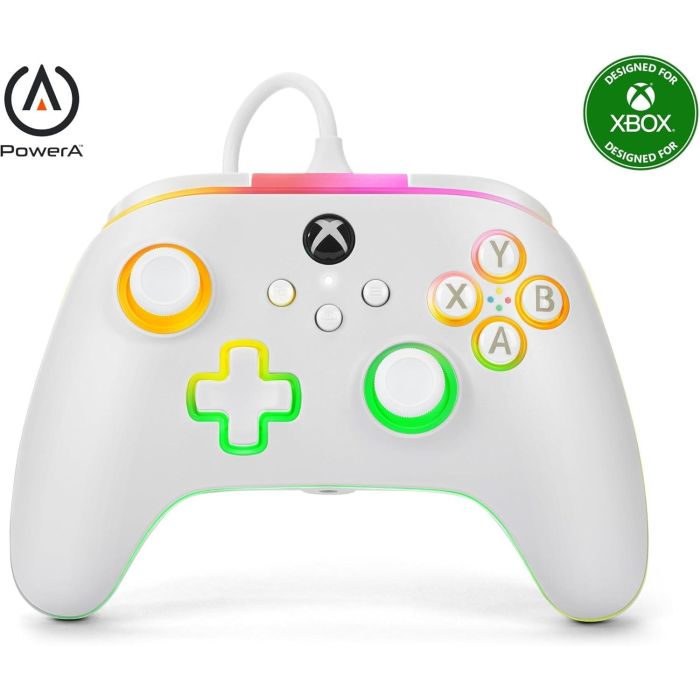 Power A Controlador Advantage con Cable para Xbox Series X|S Spectra Infinity IR Blanco XBGP0178-01 - RGB Multizona, Botones Mapeables Power A Controlador Advantage con Cable para Xbox Series X|S Spectra Infinity IR Blanco XBGP0178-01 - RGB Multizona, Botones Mapeables