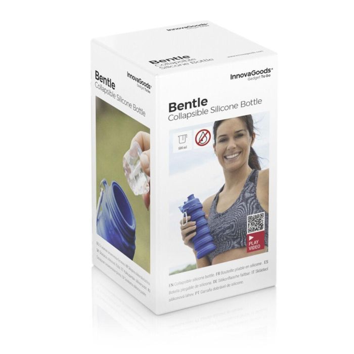 Botella Plegable de Silicona Bentle InnovaGoods 1 Botella Plegable de Silicona Bentle InnovaGoods 1