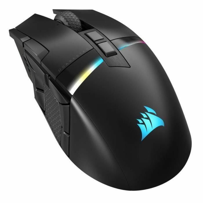 Corsair CH-931A011-EU Ratón Gaming Inalámbrico DARKSTAR RGB Wireless 15 Botones Programables Sensor Óptico Negro
