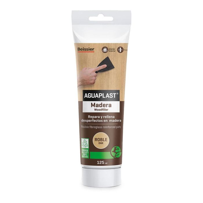Aguaplast Masilla para madera roble 125ml 70000-007 - Reparar, rellenar y nivelar fisuras en interior y exterior 0 Aguaplast Masilla para madera roble 125ml 70000-007 - Reparar, rellenar y nivelar fisuras en interior y exterior 0