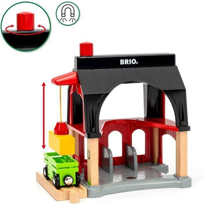 Animal Barn - Accesorio para el circuito de tren de madera -7312350360127 - Brio World 3 Animal Barn - Accesorio para el circuito de tren de madera -7312350360127 - Brio World 3