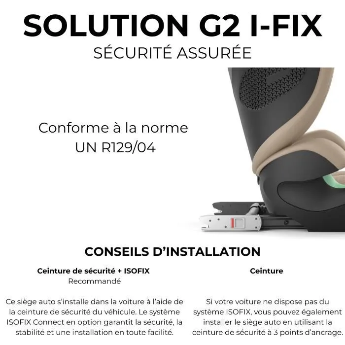 Cybex Gold Silla de coche Solution G2 i-Fix, Gris Niebla, CYB4063846469949 5