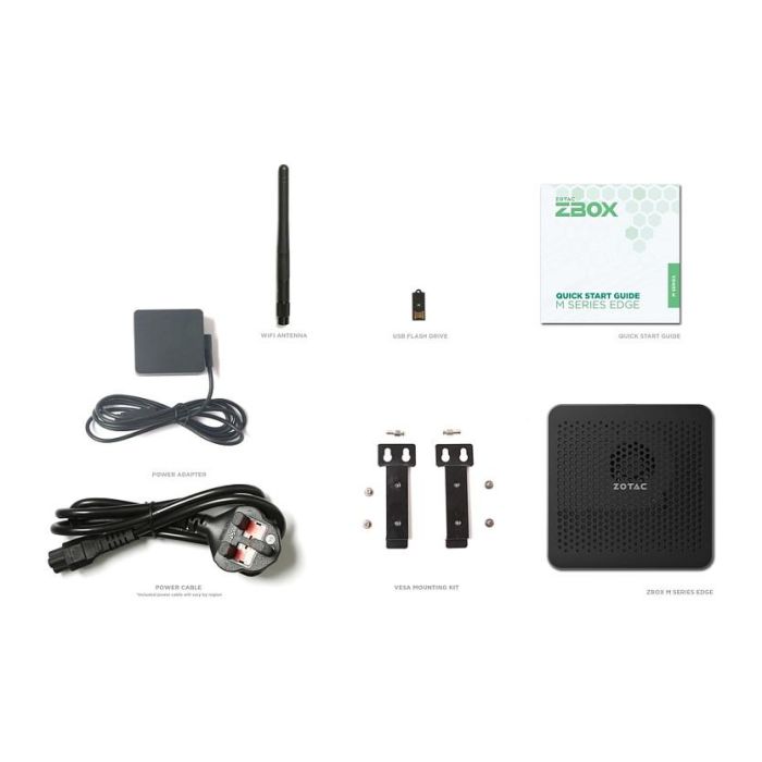 Zotac ZBOX MI648 Barebone Intel Core i5-1340P 13ª Gen hasta 64GB DDR5 SSD M.2 SATA 5