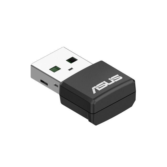 Asus USB-AX55 Nano Adaptador WiFi 6 AX1800 Dual Band USB 2.0 2.4/5GHz Instant Upgrade to WiFi 6 3