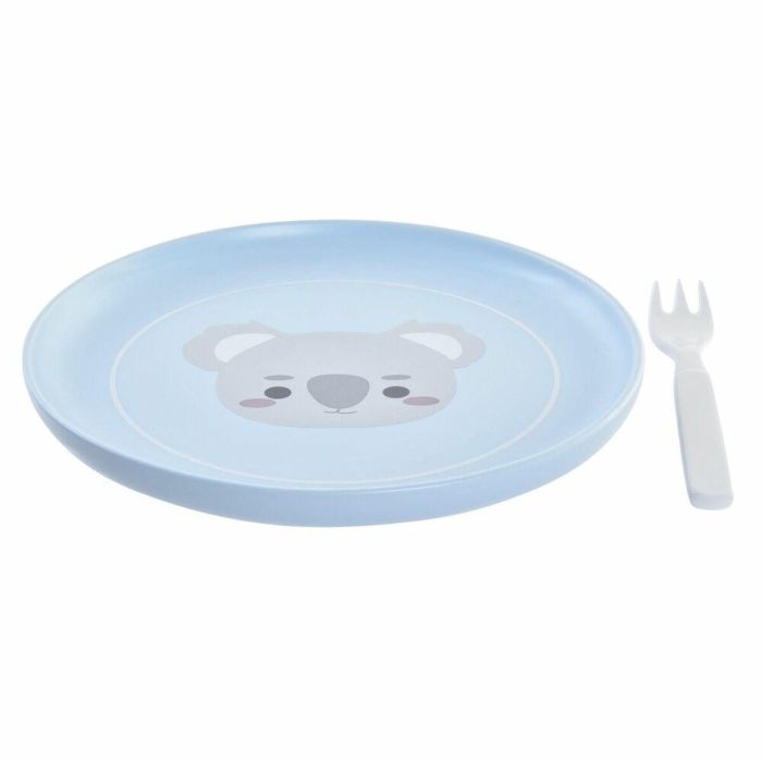 Vajilla Kids DKD Home Decor Azul Gris 19.3 x 2 x 19.3 cm Set de 5 2 Vajilla Kids DKD Home Decor Azul Gris 19.3 x 2 x 19.3 cm Set de 5 2