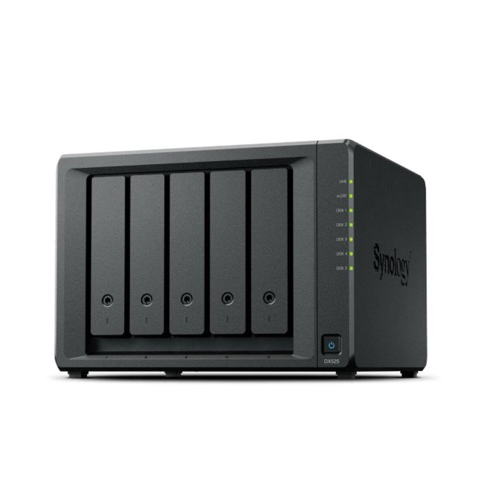 Synology DX525 Servidor NAS Estación de Discos con 5 Bahías, Compatible con HDD 3.5" y SSD 2.5" SATA, Hot-Swap 5 Synology DX525 Servidor NAS Estación de Discos con 5 Bahías, Compatible con HDD 3.5" y SSD 2.5" SATA, Hot-Swap 5