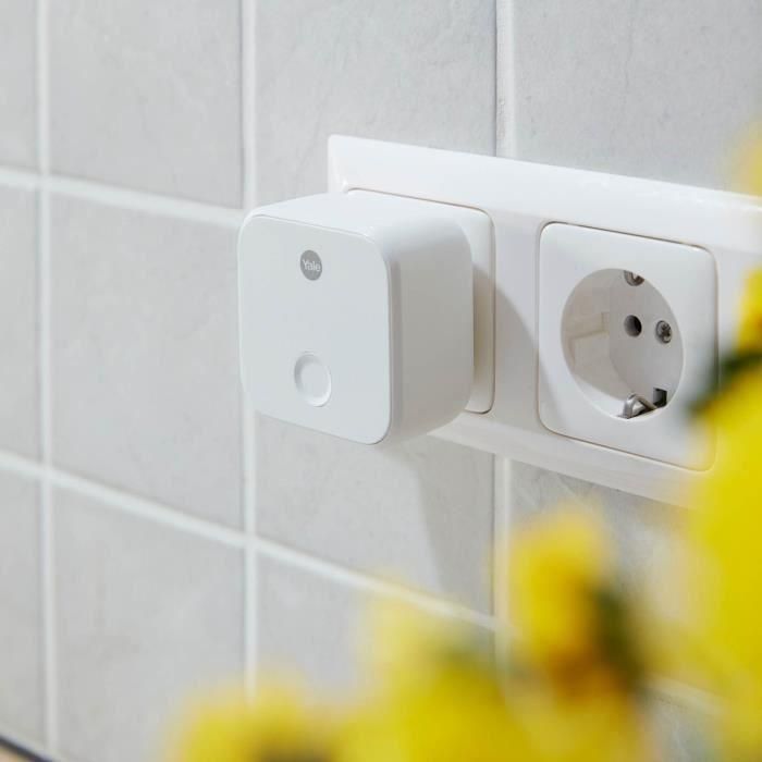 Yale 05/401C00/WH Puente WiFi Connect para acceso remoto - Enchufe de 2 pines - Compatible con Asistente de Voz 3 Yale 05/401C00/WH Puente WiFi Connect para acceso remoto - Enchufe de 2 pines - Compatible con Asistente de Voz 3