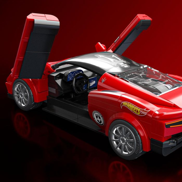 MEGA BLOKS Maserati MC20 Jfr90 Hot Wheels – Coche de Construcción 1:32 con Pegatinas Personalizables y Puertas de Ala de Mariposa 2 MEGA BLOKS Maserati MC20 Jfr90 Hot Wheels – Coche de Construcción 1:32 con Pegatinas Personalizables y Puertas de Ala de Mariposa 2