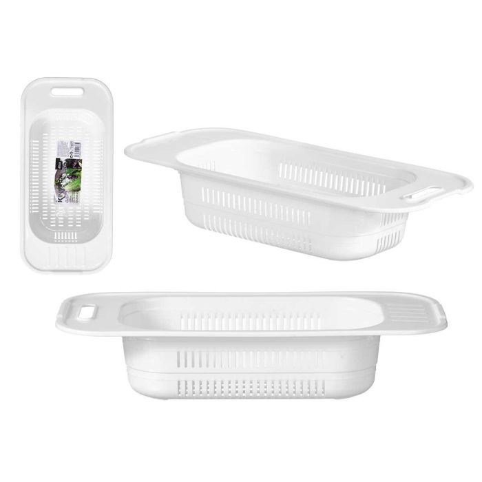 Escurredor de Fregadero Blanco Kinvara 47x22x9.5 cm - Plástico (24 Unidades) Escurredor de Fregadero Blanco Kinvara 47x22x9.5 cm - Plástico (24 Unidades)
