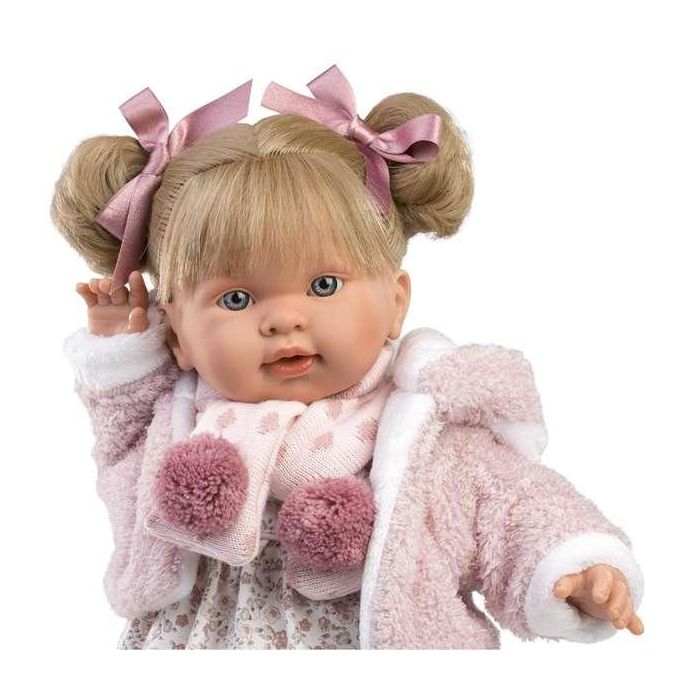 Llorens Muñeca Alexandra Llorona 42 cm Cuerpo de Tela Incluye Chupete