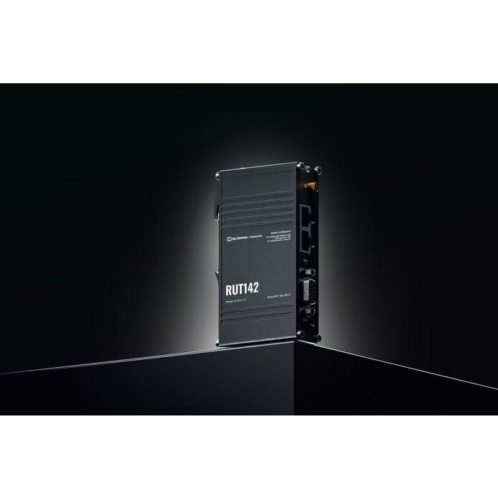Teltonika Networks RUT142 (EU) Ethernet router, WiFi, x1 RS232, x2 ethernet ports, integrated DIN rail bracket 6 Teltonika Networks RUT142 (EU) Ethernet router, WiFi, x1 RS232, x2 ethernet ports, integrated DIN rail bracket 6