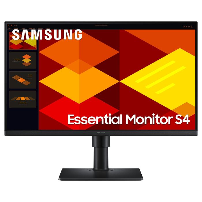 Samsung Monitor Profesional Essential S4 S24D402GAU 24" Full HD IPS 100Hz Regulable en Altura Negro