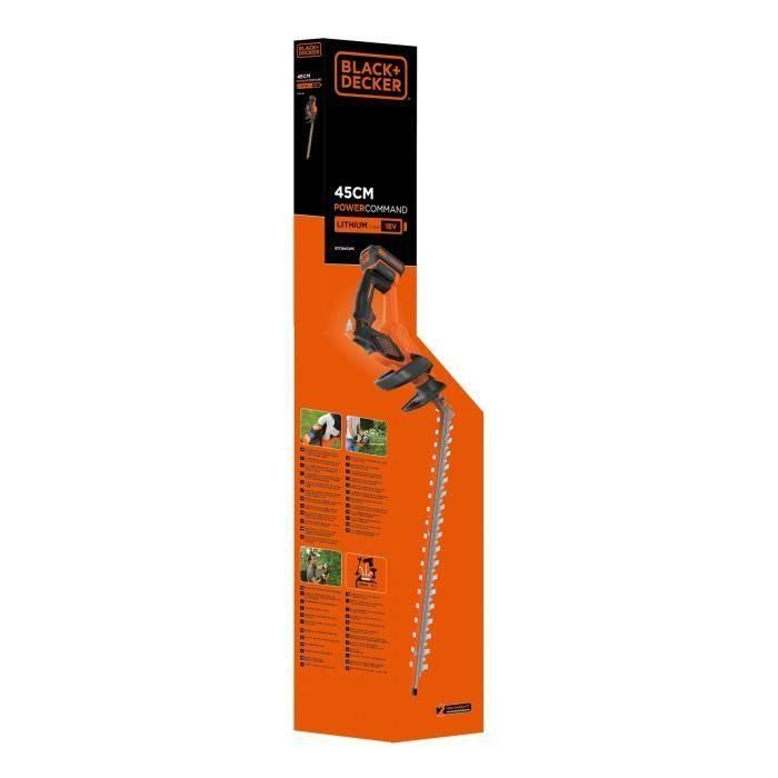 NEGRO Y DECKER Cortacésped inalámbrico GTC18452PC 18 V 5 NEGRO Y DECKER Cortacésped inalámbrico GTC18452PC 18 V 5