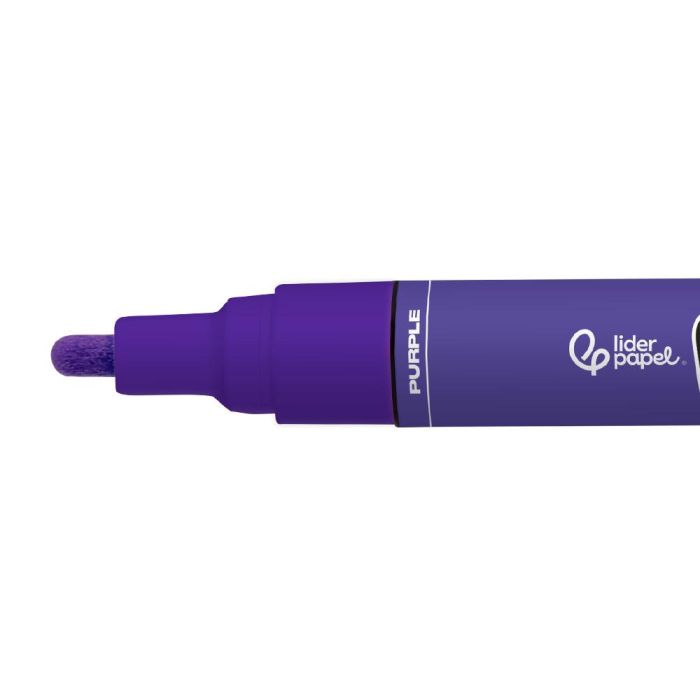 Rotulador Liderpapel Acrylic Base Agua Todo Tipo De Superficie Punta Redonda 3 mm Purpura 2 Rotulador Liderpapel Acrylic Base Agua Todo Tipo De Superficie Punta Redonda 3 mm Purpura 2
