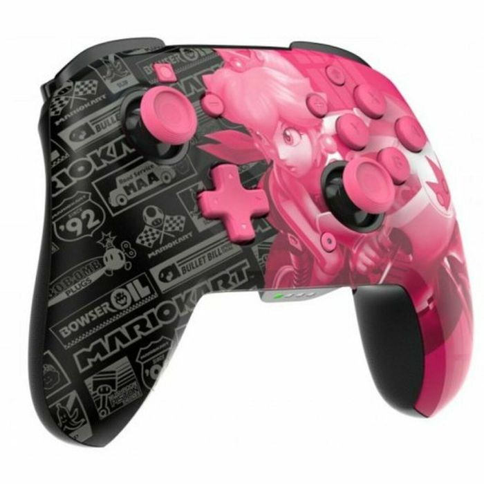 PDP 708056072674 Mando Inalámbrico Glow Grand Prix Peach para Nintendo Switch y Switch OLED Negro y Rosa 11 PDP 708056072674 Mando Inalámbrico Glow Grand Prix Peach para Nintendo Switch y Switch OLED Negro y Rosa 11