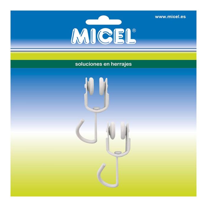 Blister de 2 poleas riel cortina interior tld18 92577 micel 1 Blister de 2 poleas riel cortina interior tld18 92577 micel 1