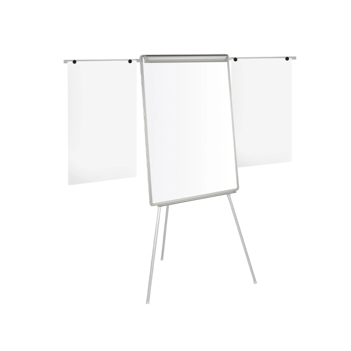 Q-connect Pizarra Blanca Trípode con Brazos Extensibles 70x100cm Superficie Laminada 2