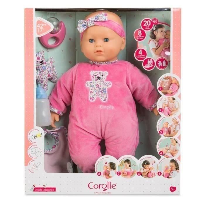 Muñeca bebé Lucille interactiva grande - COROLLE - Mon Grand Poupon - 42 cm - A partir de 2 años 2 Muñeca bebé Lucille interactiva grande - COROLLE - Mon Grand Poupon - 42 cm - A partir de 2 años 2