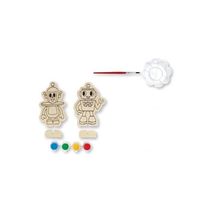 Kit Manualidades Apli Kids Robot 14712/ 2 Figuras/ 4 Botes Témpera/ 1 Pincel/ 1 Paleta 2 Kit Manualidades Apli Kids Robot 14712/ 2 Figuras/ 4 Botes Témpera/ 1 Pincel/ 1 Paleta 2