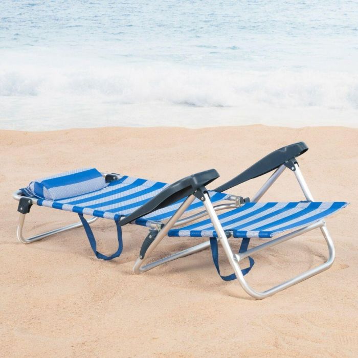Silla de Playa Aktive 47 x 82 x 49 cm (2 Unidades) 4 Silla de Playa Aktive 47 x 82 x 49 cm (2 Unidades) 4